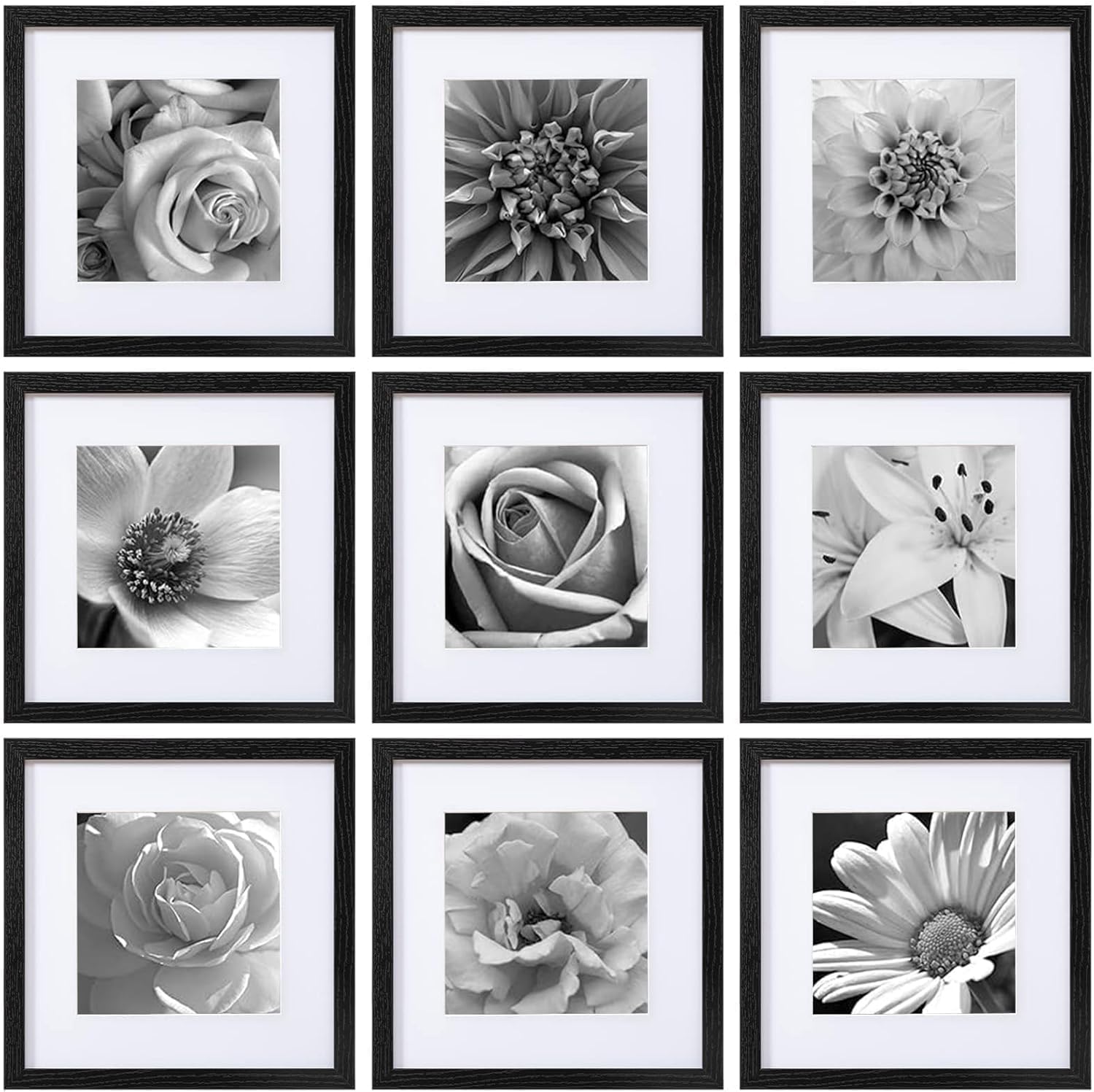 12x12 Picture Frames Set of 9  - огляд і ціна Bamboo Photo Frame