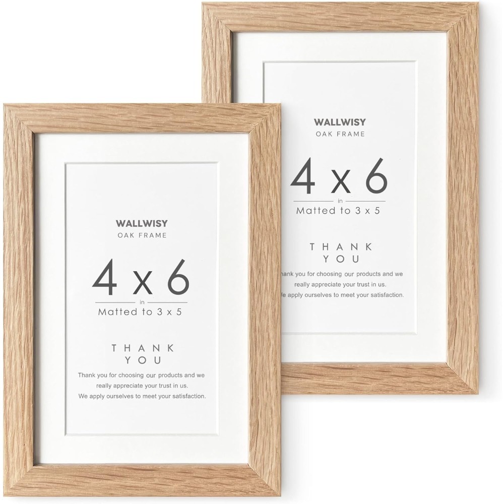 4x6 Picture Frame, Solid Oak W - огляд і ціна Bamboo Photo Frame