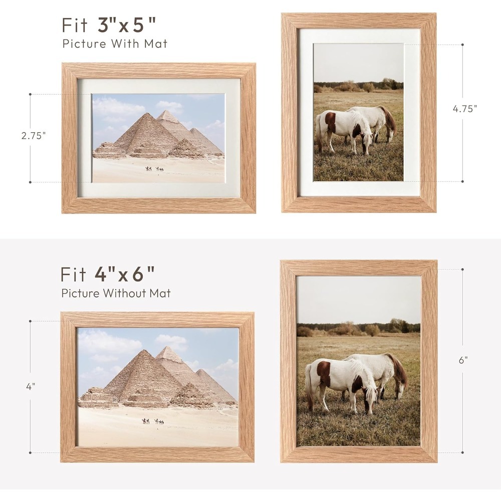 4x6 Picture Frame, Solid Oak W - огляд і ціна Bamboo Photo Frame