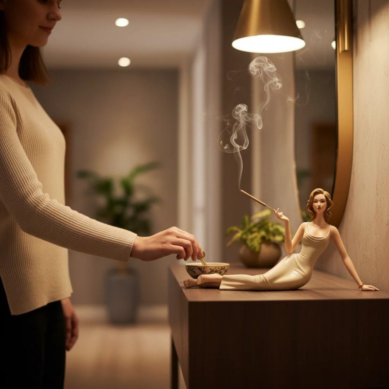 Elegant Lady Figurine Incense  - огляд і ціна Incense Stick Holder