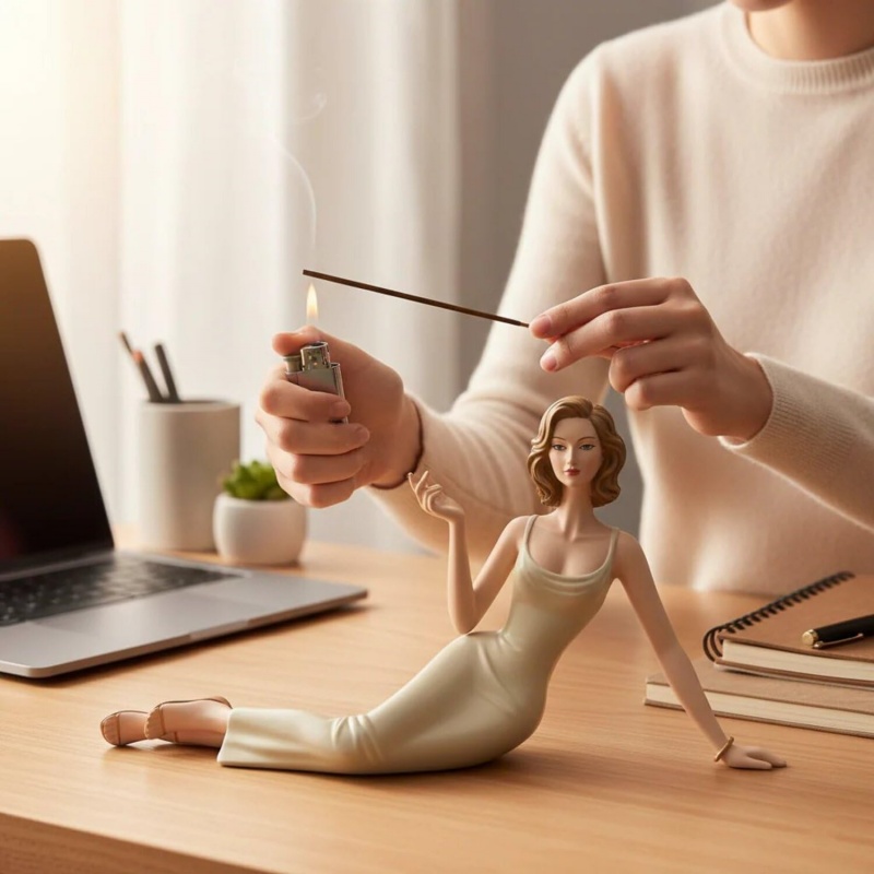 Elegant Lady Figurine Incense  - огляд і ціна Incense Stick Holder
