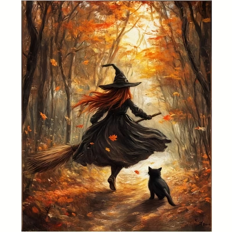 Retro Alloween Autumn Witch On - огляд і ціна Home Decor Retro
