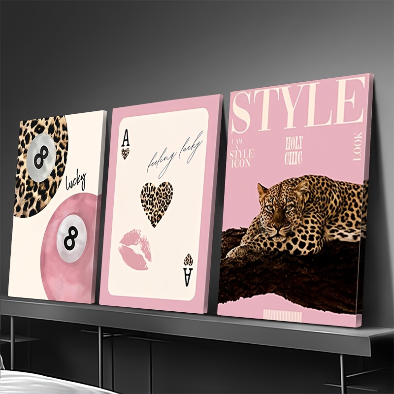 3pcs Leopard Cheetah Canvas Wa - огляд і ціна Home Decor Youtube