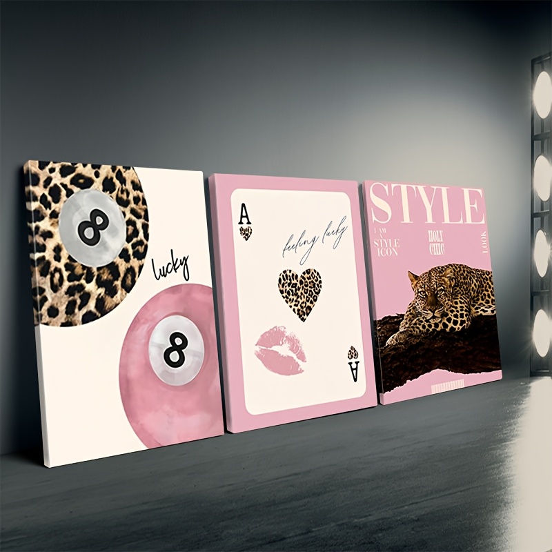 3pcs Leopard Cheetah Canvas Wa - огляд і ціна Home Decor Youtube