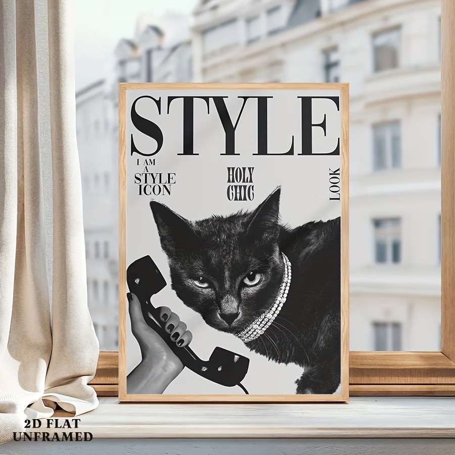 Retro Black Cat Making And Rec - огляд і ціна Home Decor Retro