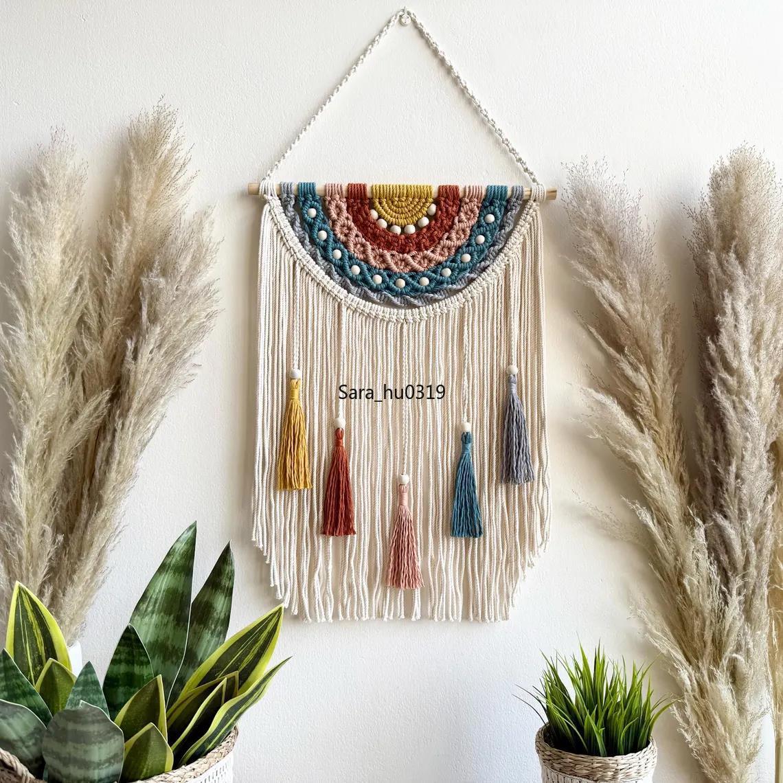 Boho Colorful Macrame Wall Han - огляд і ціна Macrame Wall Hanging