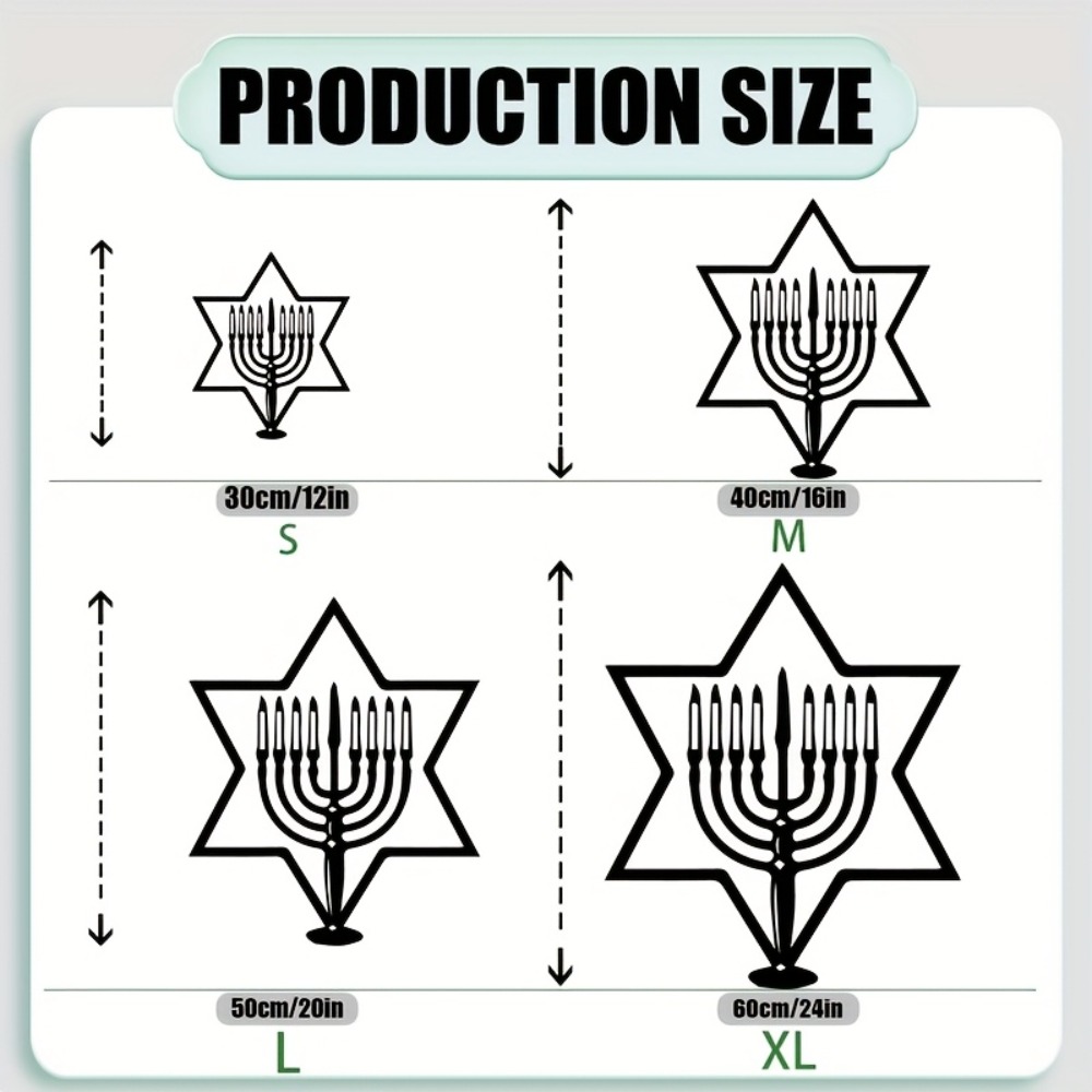 CIFBUY Metal Wall Art Menorah  - огляд і ціна Home Decor Outdoor