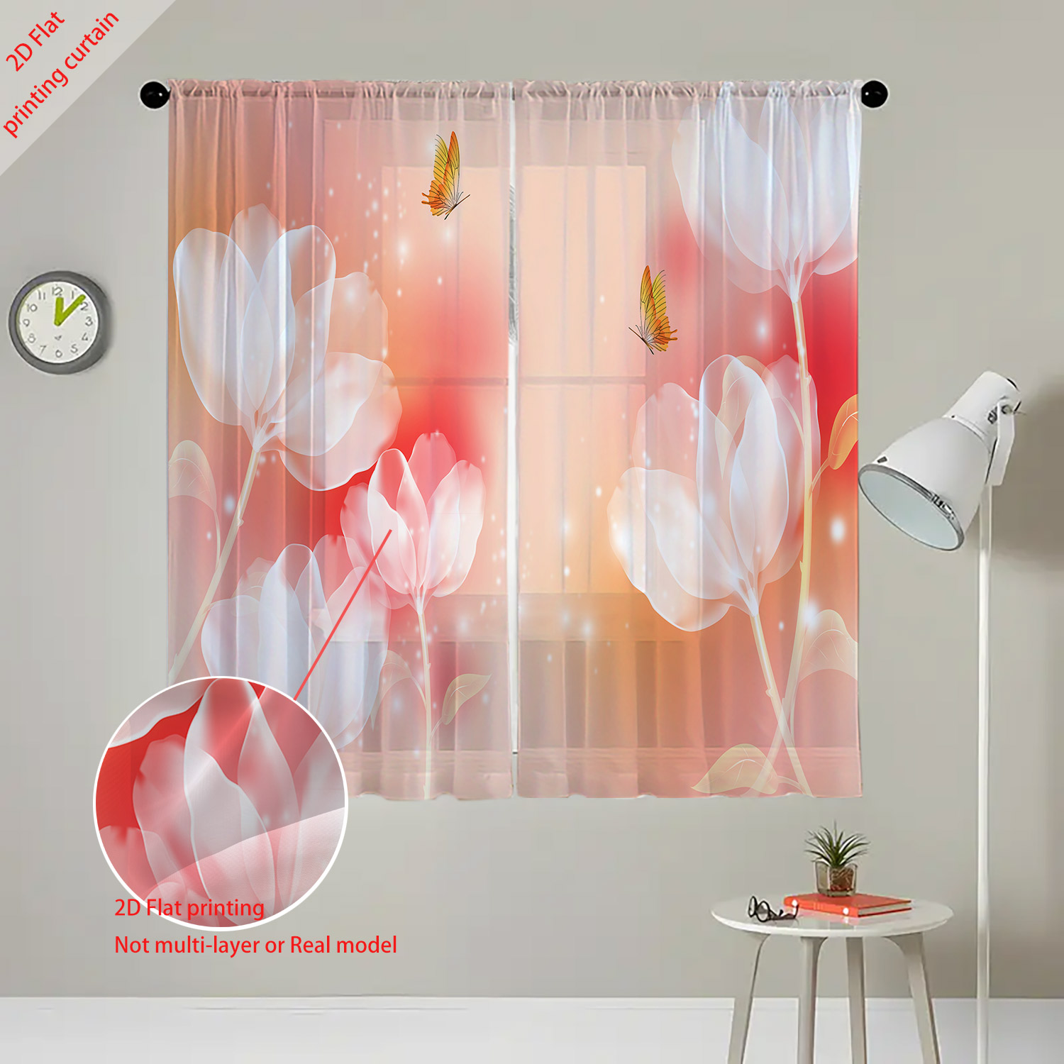 Purple Flower Printed Transpar - огляд і ціна Home Decor Youtube