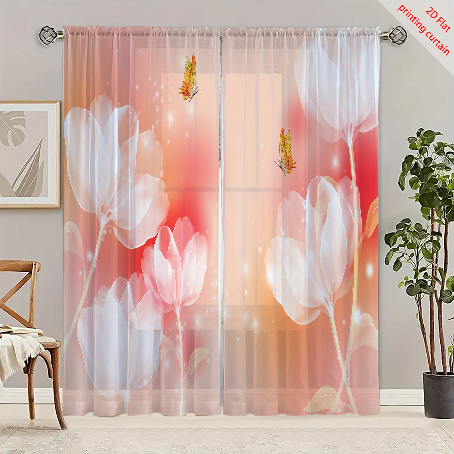 Purple Flower Printed Transpar - огляд і ціна Home Decor Youtube