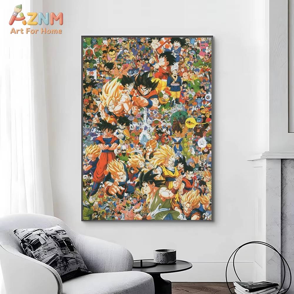 AZNM Dragon Ball Z Unframed Ca - огляд і ціна Geometric Wall Art
