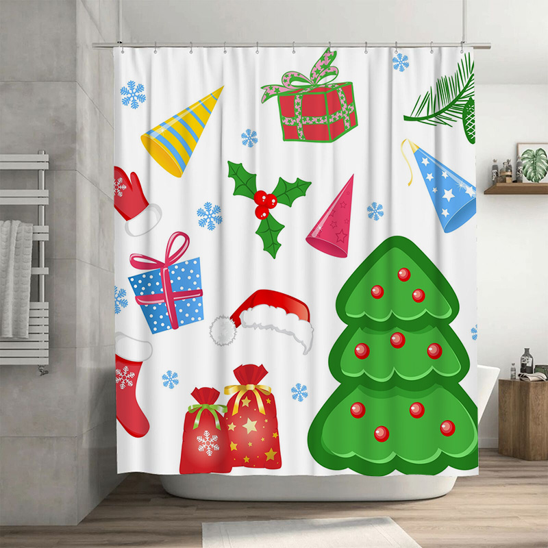 TU Shower Curtain Christmas Fo - огляд і ціна Home Xmas Decor Ideas