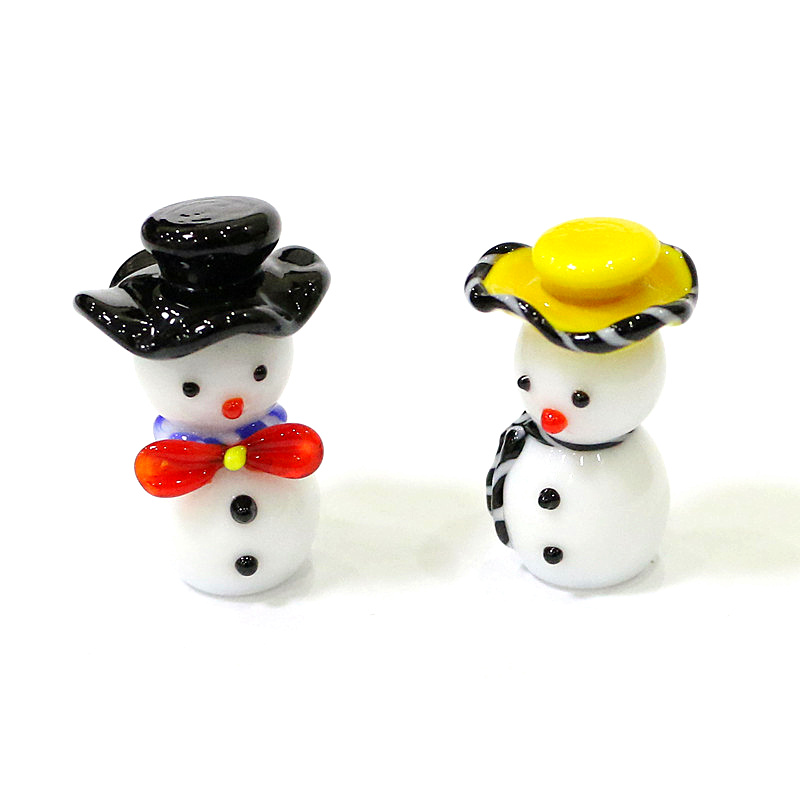 Mini Cute Glass Snowman Christ - огляд і ціна Home Xmas Decor Ideas