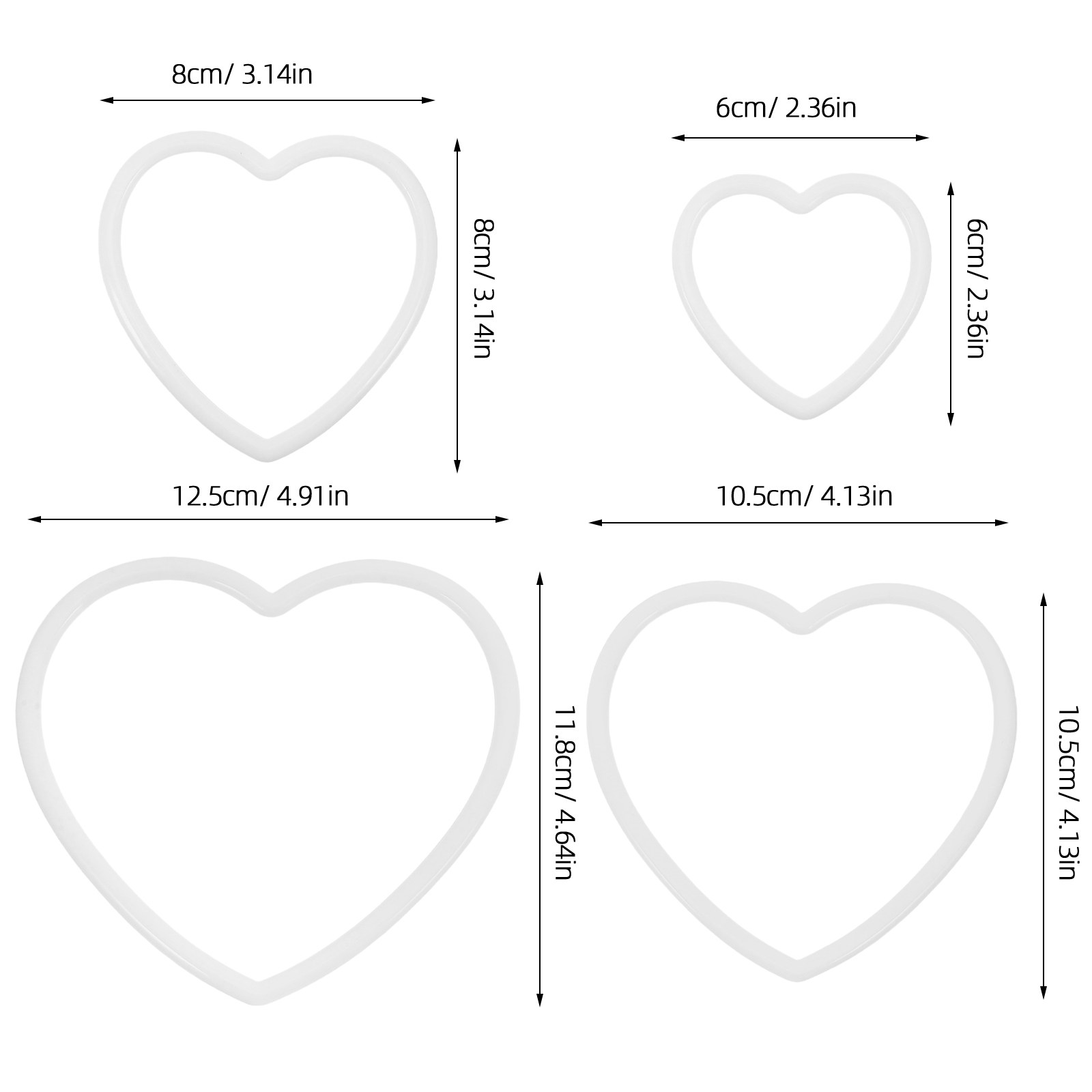 8Pcs Heart Shaped Plastic Drea - огляд і ціна Macrame Wall Hanging