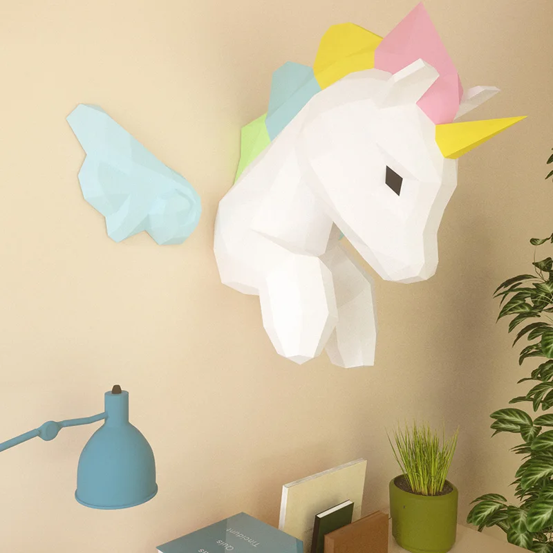 Rainbow Unicorn Animal Wall De - огляд і ціна Home Decor Center