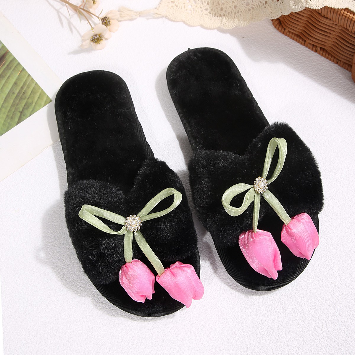 Winter Women Fashion Rhineston - огляд і ціна Home Decor Flowers