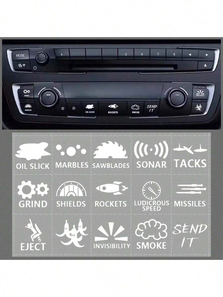 Car Interior Button Stickers,  - огляд і ціна Home Decor Center