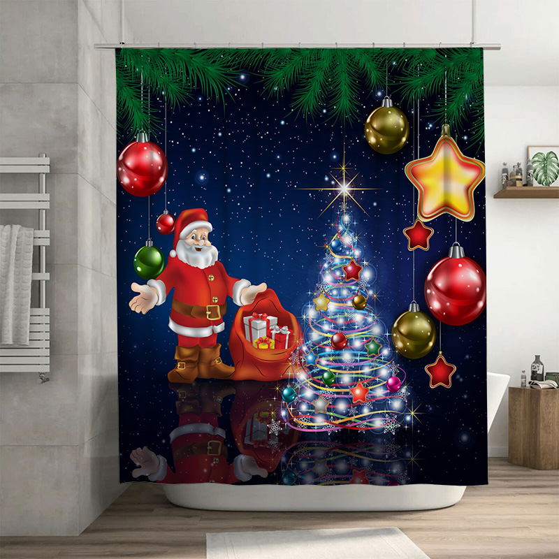 TU Christmas Shower Curtain Sa - огляд і ціна Home Xmas Decor Ideas