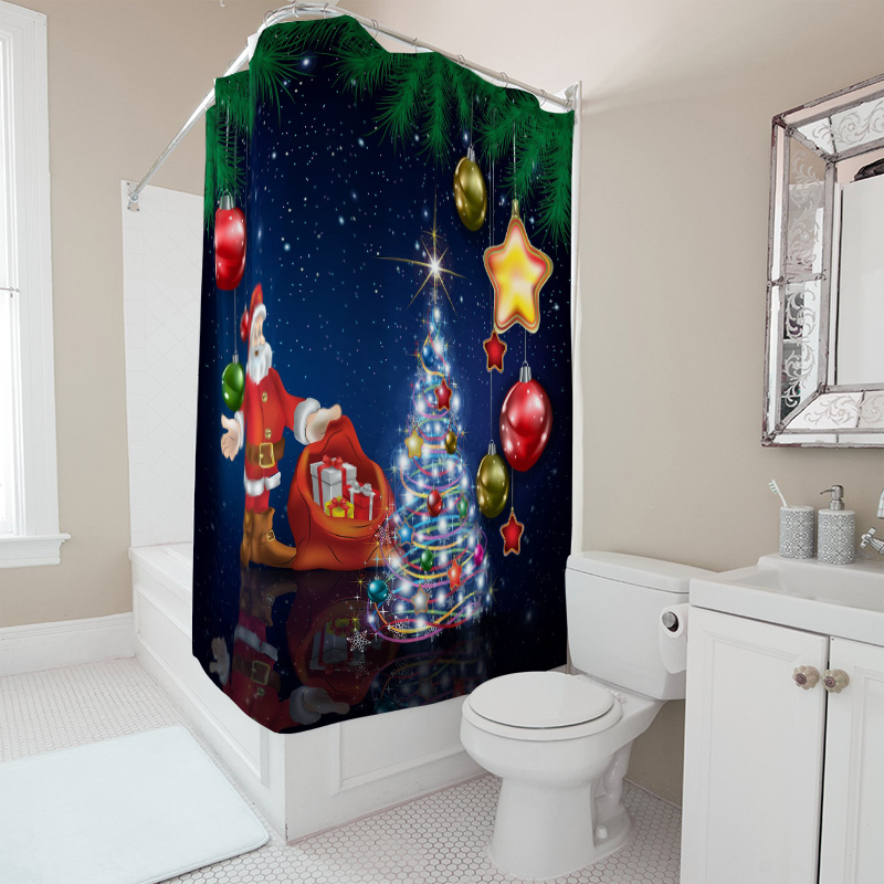 TU Christmas Shower Curtain Sa - огляд і ціна Home Xmas Decor Ideas