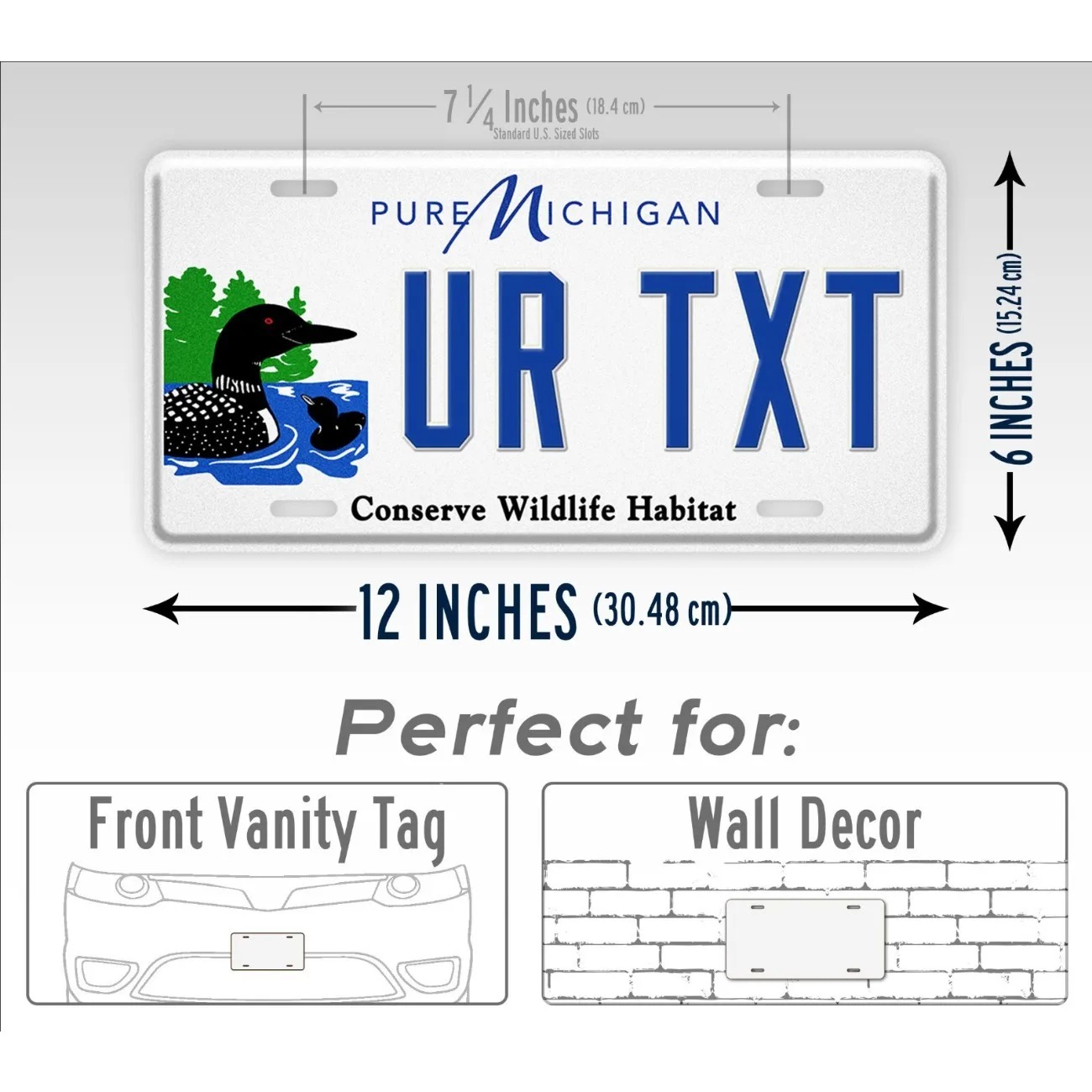 Custom Text Michigan Conserve  - огляд і ціна Home Decor Habitat