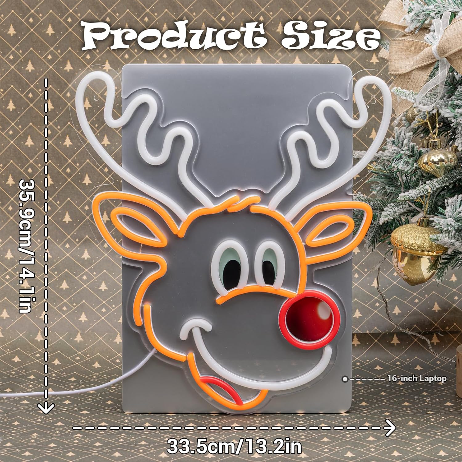 Cute Christmas Reindeer Neon S - огляд і ціна Home Xmas Decor Ideas