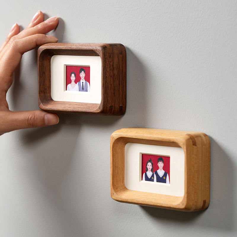 3 '4' ID Photo Frame Magnetic  - огляд і ціна Bamboo Photo Frame