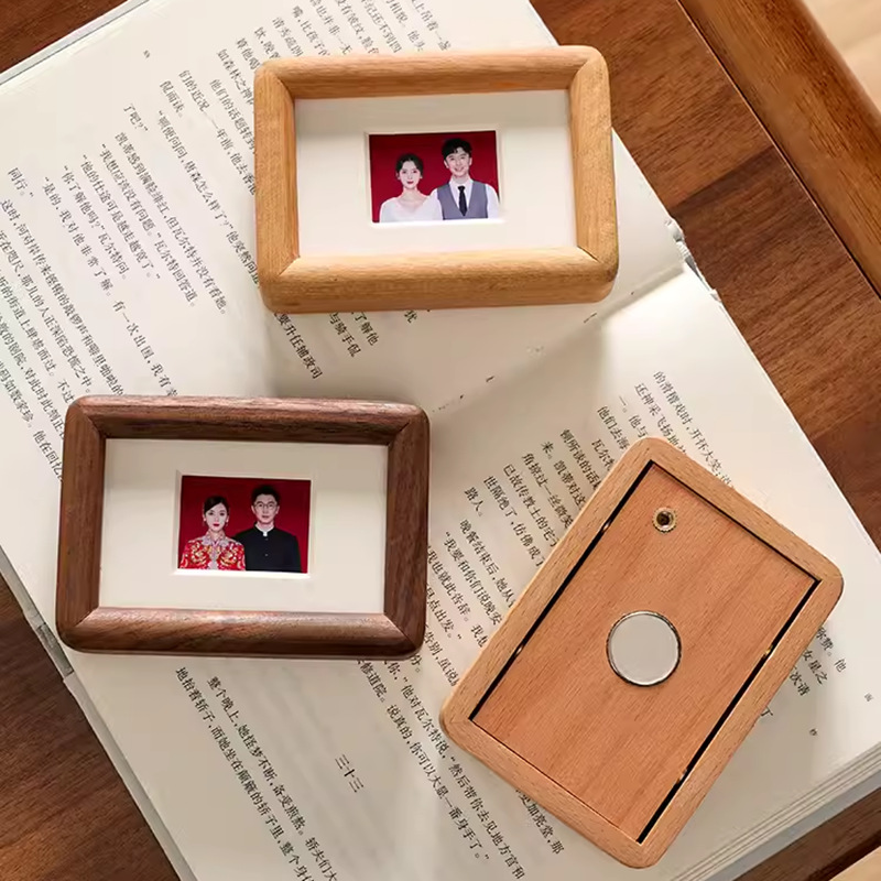 3 '4' ID Photo Frame Magnetic  - огляд і ціна Bamboo Photo Frame
