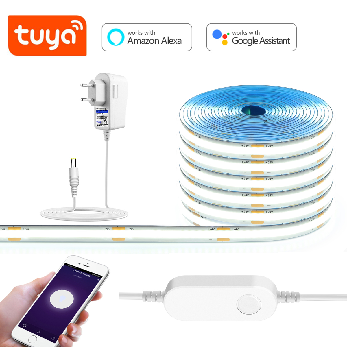 3M 5M 10M 24V COB LED Strip Li - огляд і ціна Home Decor App Free