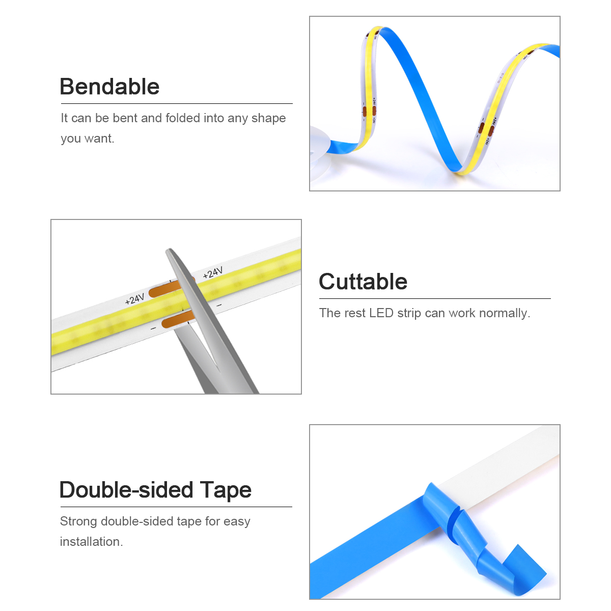 3M 5M 10M 24V COB LED Strip Li - огляд і ціна Home Decor App Free