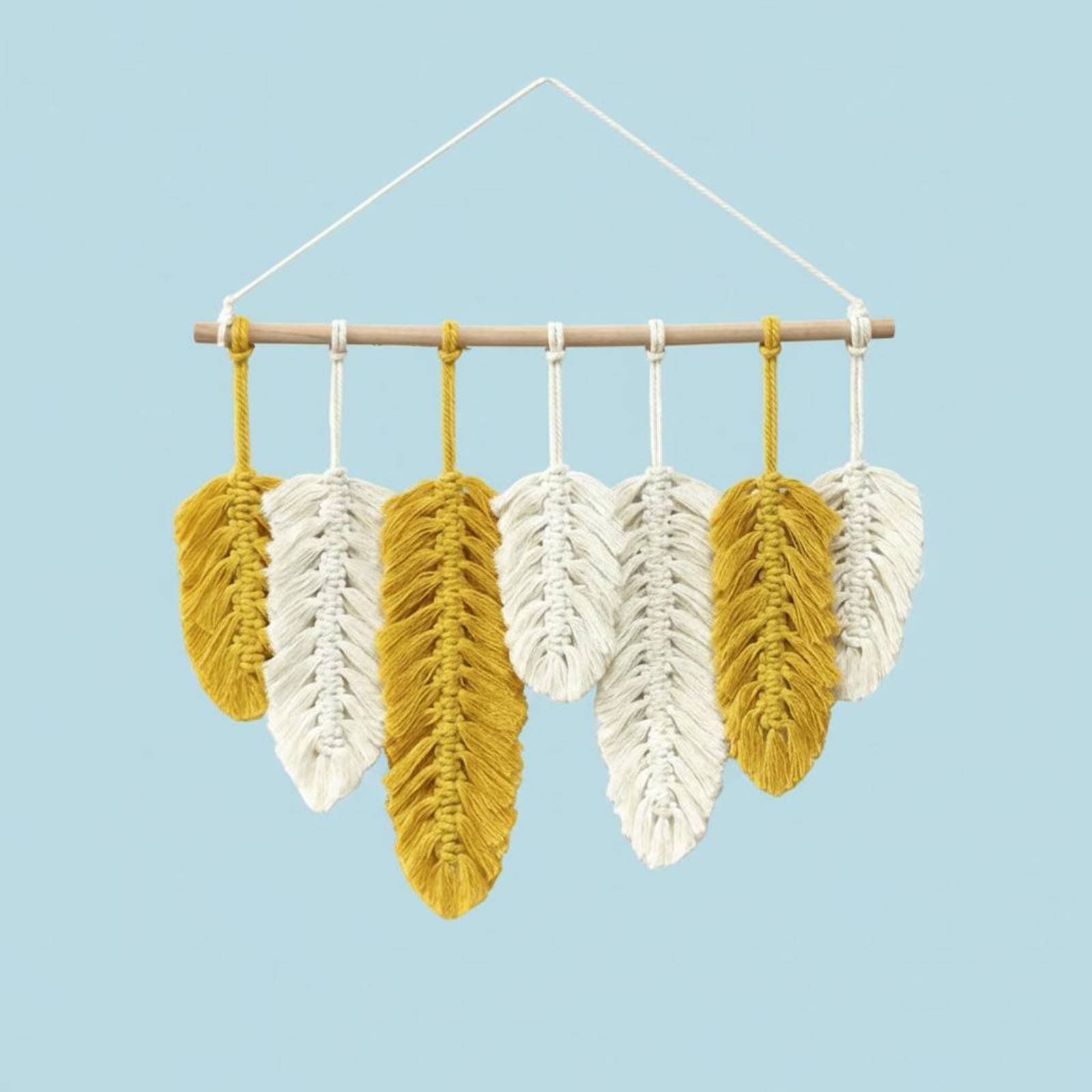 Macrame Feather Wall Hanging H - огляд і ціна Macrame Wall Hanging
