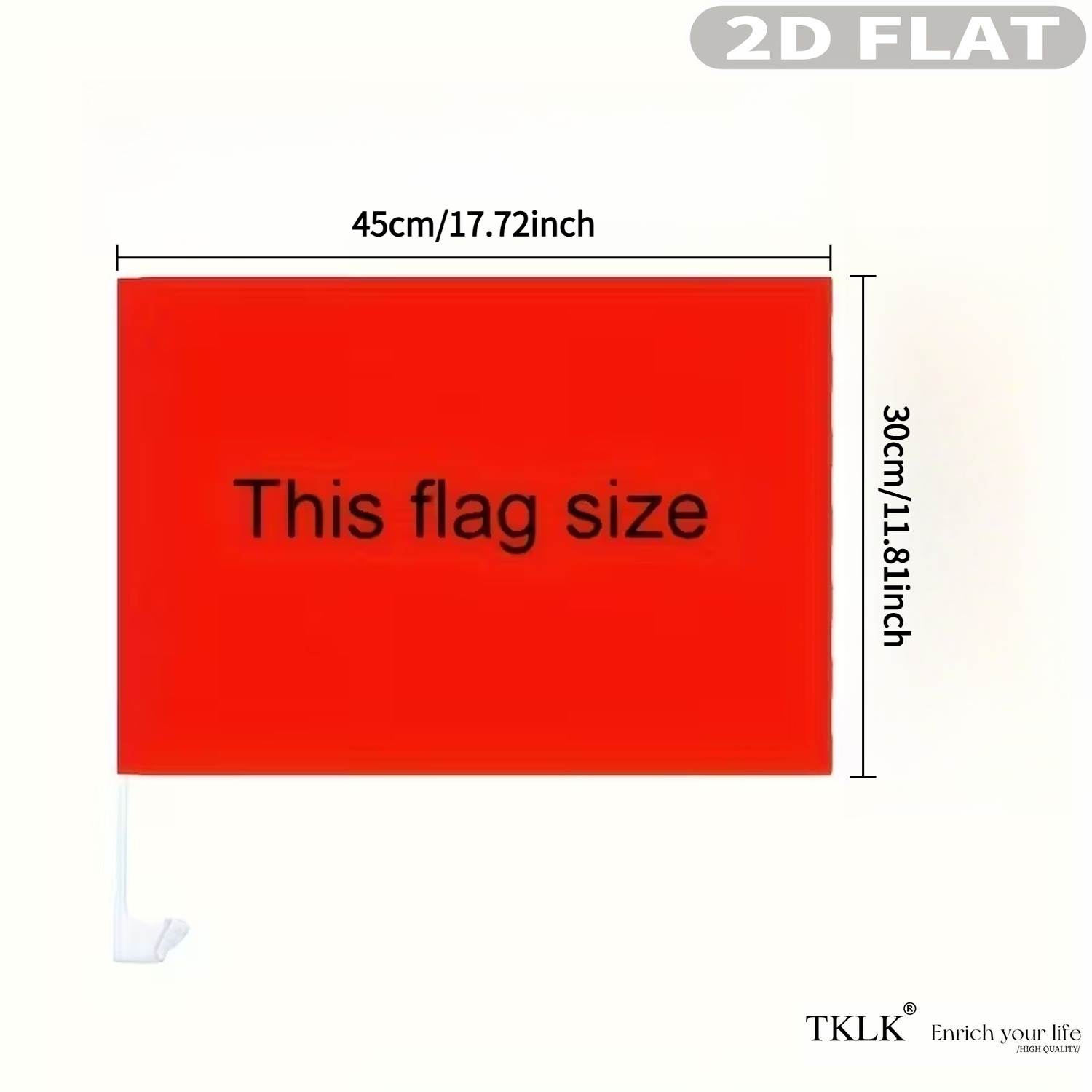 1pc / 5pcs Customize Car Flag  - огляд і ціна Home Decor Fabric