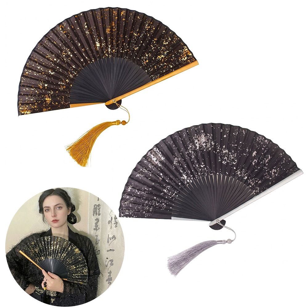 Portable 6inch Folded Fan Gold - огляд і ціна Bamboo Photo Frame