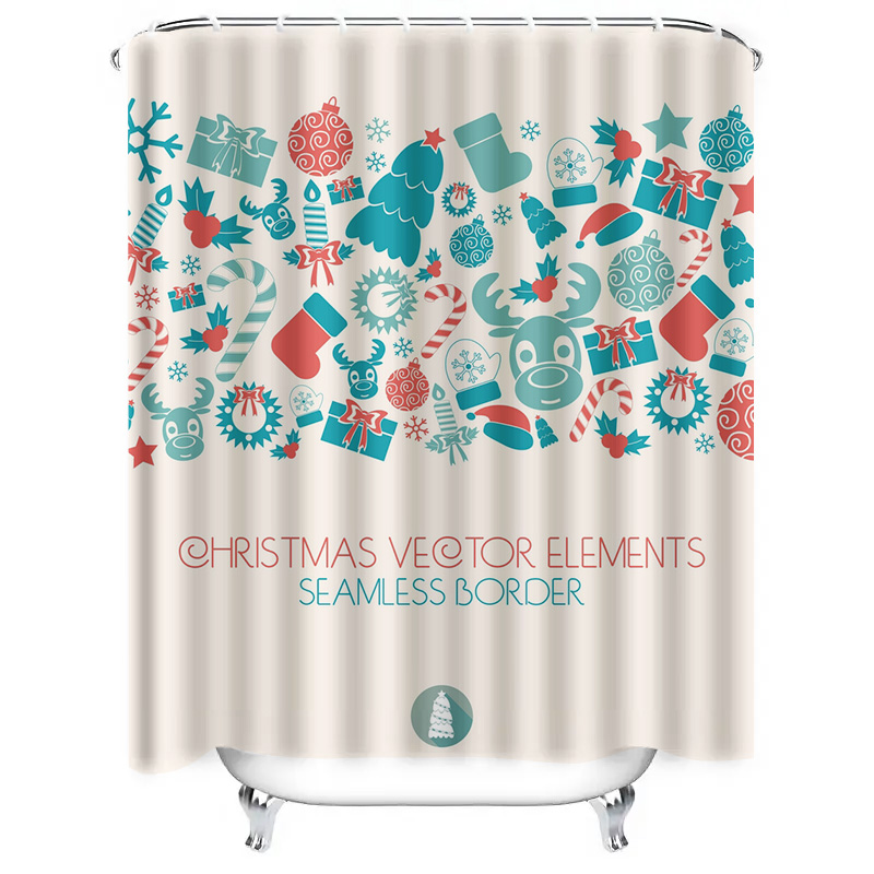 TU Christmas Shower Curtain Fe - огляд і ціна Home Xmas Decor Ideas