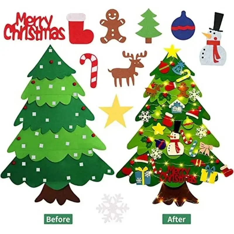 Kids DIY Felt Xmas Tree Set Ch - огляд і ціна Home Xmas Decor Ideas